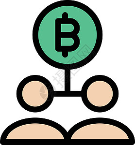 网络银行业货币设计密码团队合伙商业用户点对点插图图片
