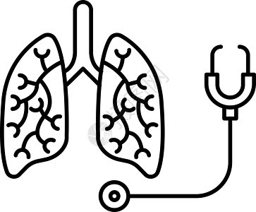 清理夹子插图治愈解剖学疾病肺炎病毒性白色医疗感染图片