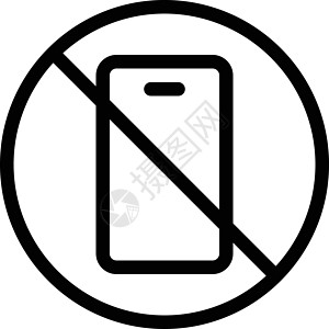 移动移动电话插图圆形警告按钮招牌标语标签电话手机红色图片