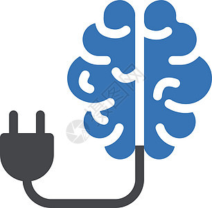 专注力量电缆活力头脑环境金属适配器插座插图线条背景图片