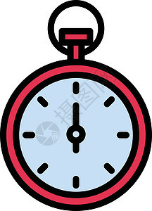 值班观察警报计时器竞赛时间白色插图运动小时跑表手表图片