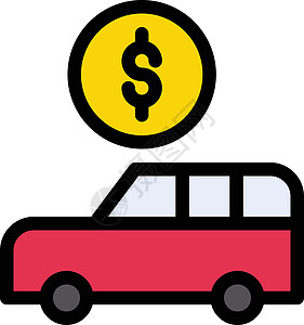 美元驾驶现金价格信用销售汽车运输卡车商业推销员图片