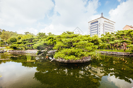 韩国南韩村历史建筑村庄花园吸引力胡同文化历史性旅行游客图片