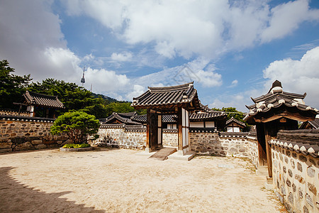 韩国南韩村建筑景观历史胡同邻里旅游吸引力花园传统游客图片