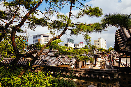 韩国南韩村景观地标市中心花园文化胡同历史城市建筑学历史性图片