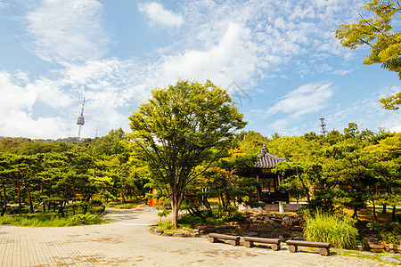 韩国南韩村建筑吸引力游客旅游胡同景观传统城市地标历史图片