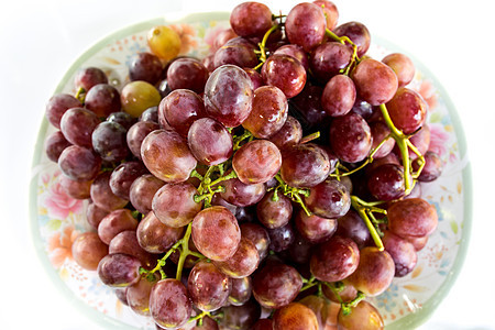 葡萄小吃绿色红色植物叶子食物营养水果藤蔓白色图片