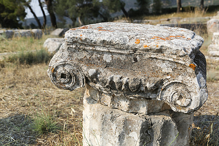 Epidauruus 古代城市柱子雕塑戏剧圆圈剧院楼梯体育场风景古董脚步图片