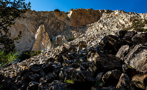 塞浦路斯岛屿的吸引性物地质学旅行石头人行道公园冒险峡谷阳光假期悬崖图片