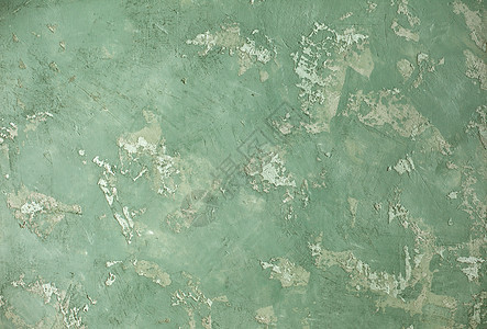 混凝土绿色卡其背景 有打斗和喷洒底漆划痕艺术材料石头水泥磨损石膏地面裂缝图片