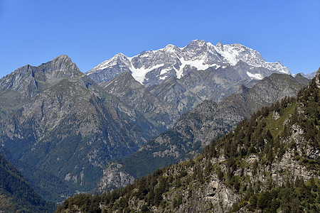 罗莎蒙塔尼高山山脉全景旅行天空旅游顶峰岩石蓝色风景图片