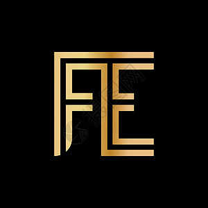 Golden Hue中的大写字母F和E和E图片