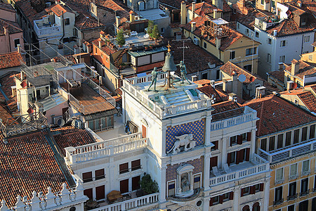 维尼斯城景色美极了景观晴天游客建筑学历史性天空缆车地标历史房子图片