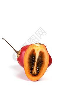 静生摄影橙子白色红色种子水果食物热带蔬菜反射植物图片