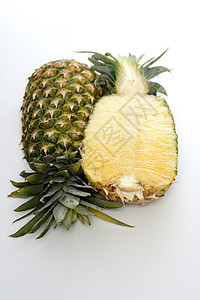 菠萝饮食热带叶子养分植物水果橙子食物甜点果汁图片
