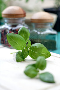 巴西尔花园植物群蔬菜沙拉草药药品宏观味道香料香气图片