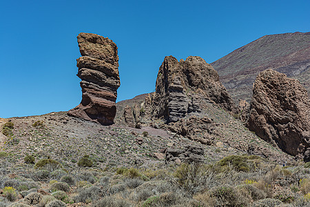 山地景观 在Teide火山Teenrif附近天空空气天气领土照片季节插图假期高度框架图片