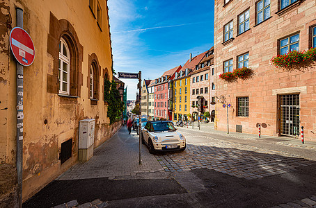 德国巴伐利亚老城街图片