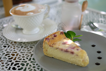草莓芝士蛋糕美食甜点水果食物奶油状覆盆子盘子蛋糕奶油糕点图片