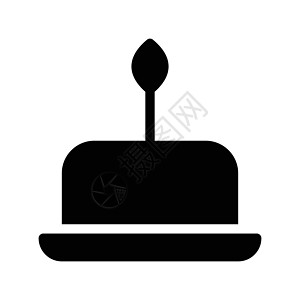 蜡烛生日黑色插图巧克力杯子面包燃烧糕点庆典白色图片