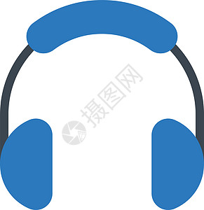 音频产品音频技术耳朵音乐白色娱乐用户麦克风插图黑色电子产品插画