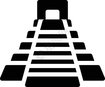 墨西哥纪念碑旅游石头金字塔遗产废墟建筑历史考古学插图背景图片