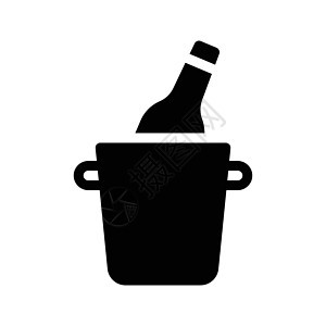 桶式水桶瓶子酒厂白色红色玻璃庆典藤蔓酒精器皿插图图片