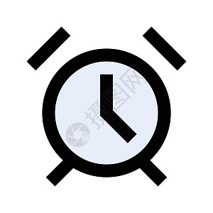 钟小时闹钟插图跑表黑色商业戒指钟表唤醒时间图片