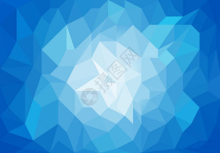 蓝光抽象几何背景纹理马赛克商业墙纸插图海洋水晶三角形耀斑中心游泳图片