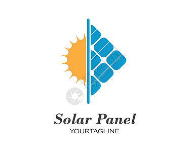 太阳能电池板标志矢量 ico绿色力量全球发电机生态电气插图技术蓝色太阳图片