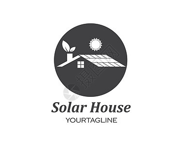 太阳能电池板标志矢量 ico环境插图电气商业技术面板房子生态蓝色车站图片
