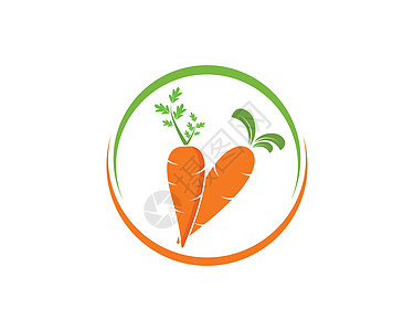 胡萝卜标志图标矢量插图设计食物罢工植物收成黄瓜农业橙子萝卜排毒饮食图片