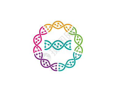Dna 遗传标志图标它制作图案实验生物技术代码遗传学测试粒子基因微生物学螺旋图片