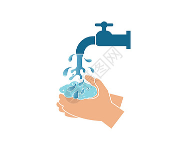 wshing 手矢量图设计清洁肥皂泡沫龙头细菌脚步洗手间身体程序洗发水图片