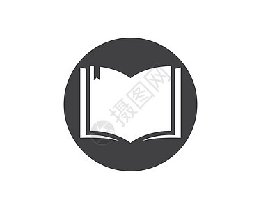 书 Logo 模板矢量它制作图案学校图书馆教科书书架店铺白色学习阅读插图大学图片