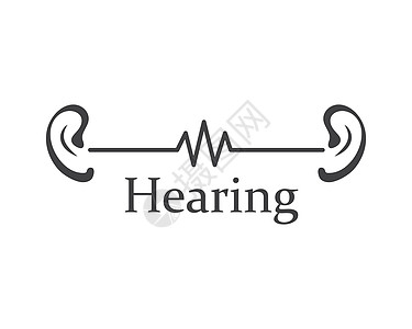 耳朵标志图标矢量设计它制作图案体积嗓音音乐耳炎听觉生物学器官科学运河听力图片