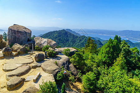 宫岛的米森山顶风景地标森林公园首脑旅行旅游天文台文化图片