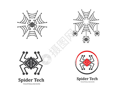 蜘蛛技术蜘蛛标志图示矢量图标插图动物公司木板工作室母板网络商业机械机器互联网图片