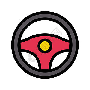 方向车辆运输车轮速度圆圈司机控制汽车标识黑色背景图片