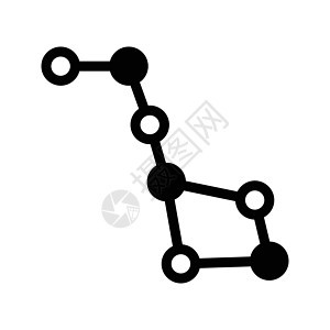 结合遗传插图医疗黑色技术化学科学水晶原子白色图片