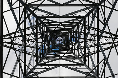 黑金属柱状的深金属柱层粉碎了高梁的抽象工业形象背景图片