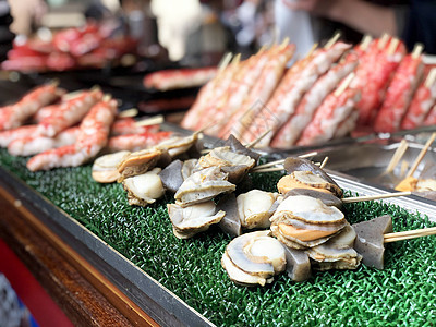 海产食品街食物 在日本津二鱼市街道美食安全动物营养食物饮食海鲜价格寿司图片