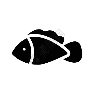 海 海钓鱼动物海洋生活健康艺术海鲜黑色插图食物背景图片