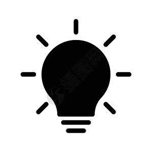 blub 灯泡解决方案发明辉光技术创新黑色照明活力插图力量背景图片