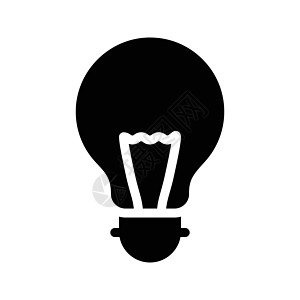 轻型插图技术发明活力解决方案灯泡黑色力量照明创新背景图片
