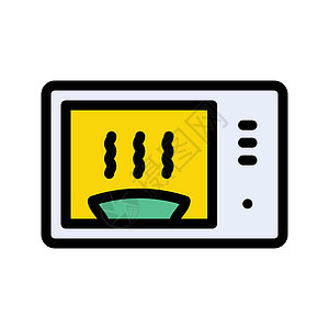 烤炉温度厨房金属白色家具按钮技术玻璃烹饪食物图片