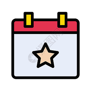 蒙特时间日程网络商业数字会议螺旋节日星星插图背景图片