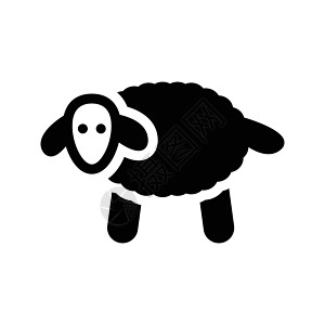 动物羊毛网络黑色卡通片草图农业羊肉插图艺术农场图片