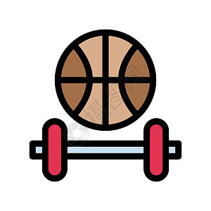哑铃健身房标识运动插图训练重量游戏杠铃权重力量图片