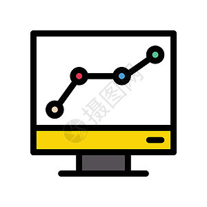 图表图数据桌面互联网网络监视器插图电脑黑色技术展示图片